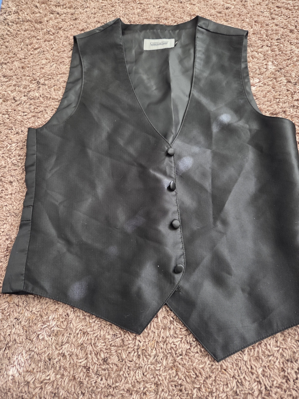 Joseph & Feiss Black Men's Dress Vest